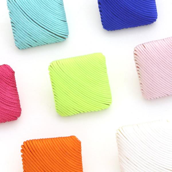 Thread Wrapped Geometric Shape Earring