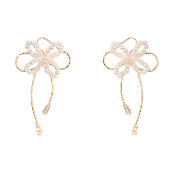 Pearl Ribbon Earring