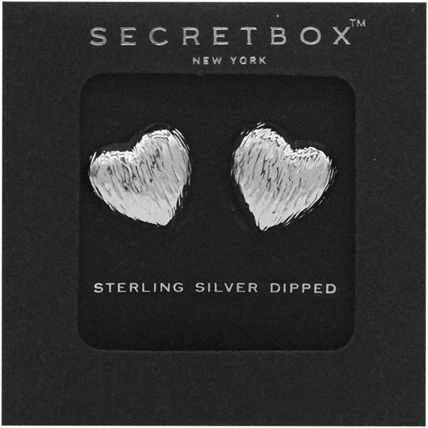 SECRET BOX 14K Gold Dipped Heart Earring