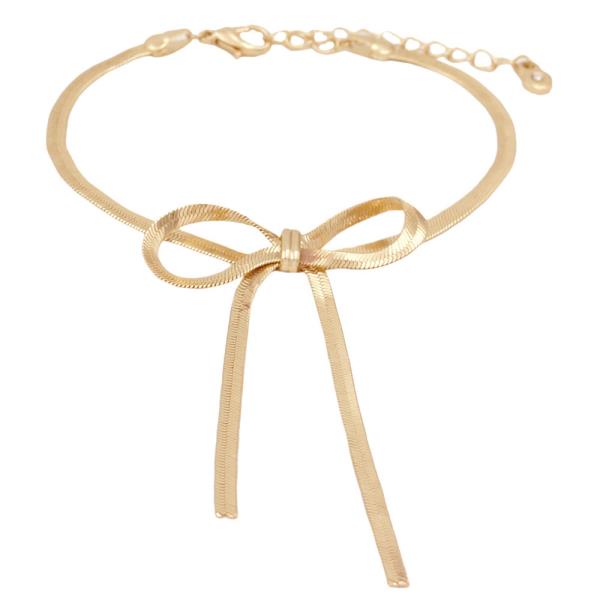 Metal Ribbon Chain Bracelet