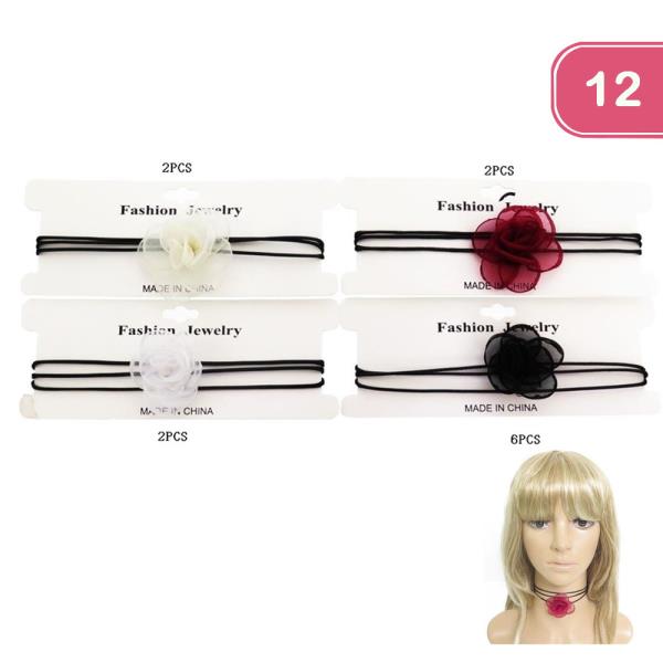 Rose Wrap Around Choker (12 Units)