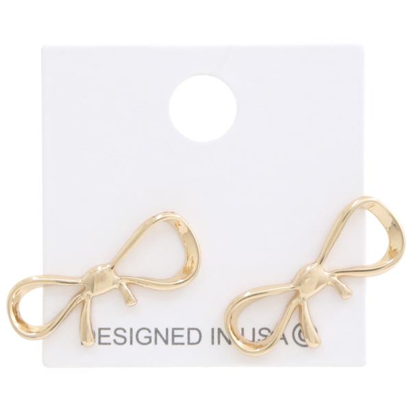 Bow Metal Earring