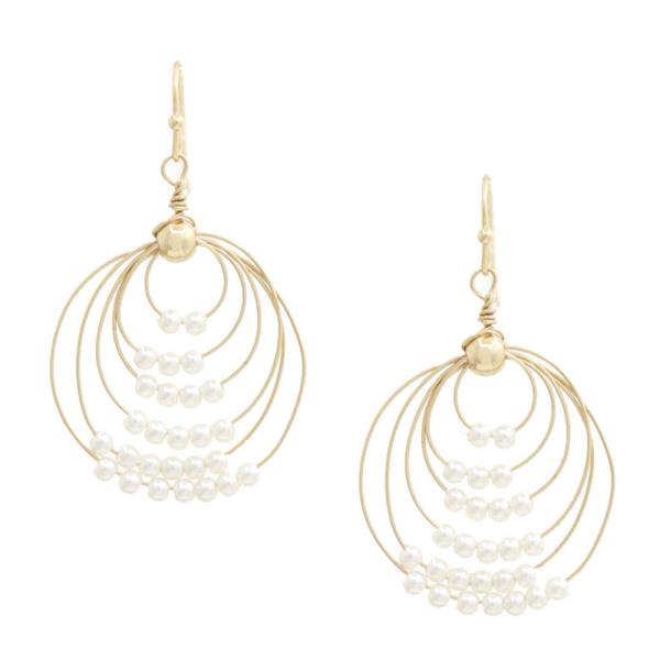 Pearl Bead Multi Round Earring