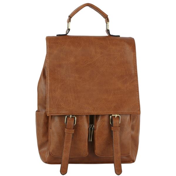 Smooth Buckle Handle Backpack