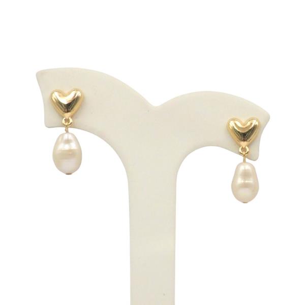 Heart Pearl Bead Earring