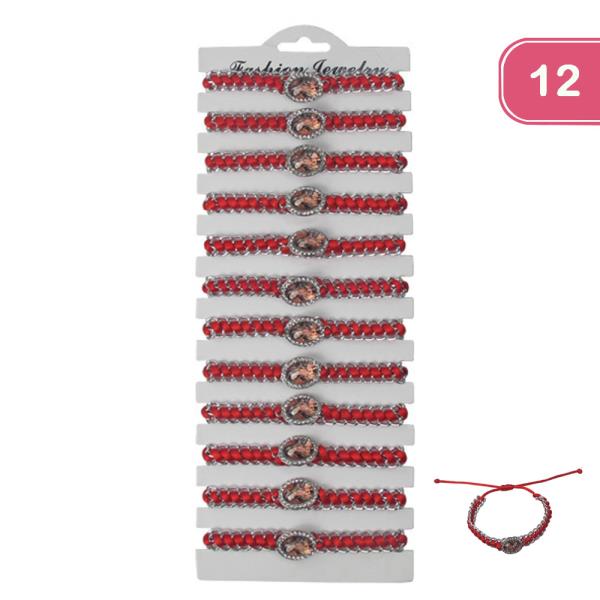 Virgin Mary String Bracelet (12 Units)