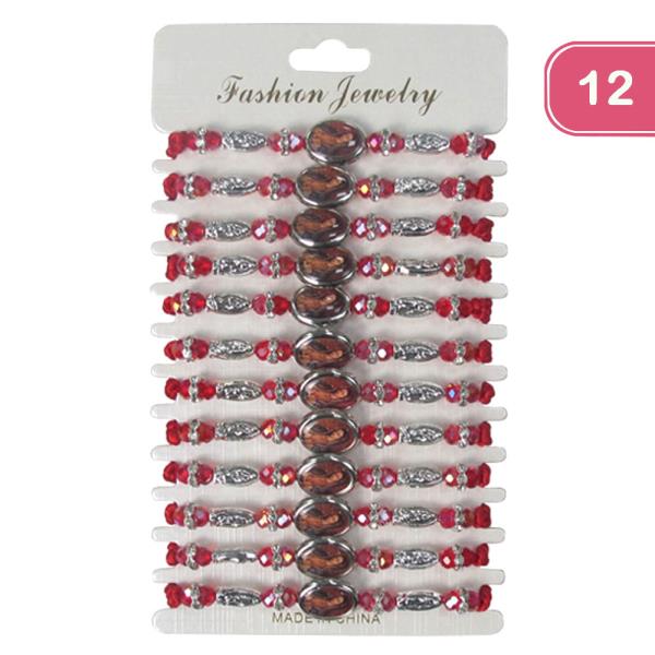 Virgin Mary String Bracelet (12 Units)
