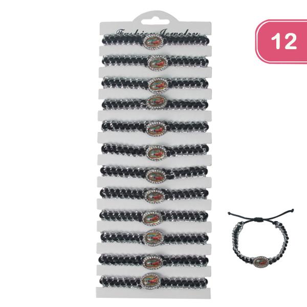 Virgin Mary String Bracelet (12 Units)
