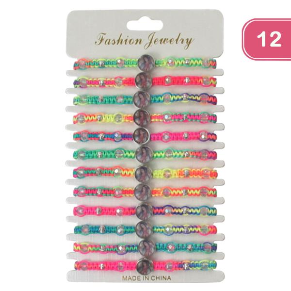 Virgin Mary String Bracelet (12 Units)