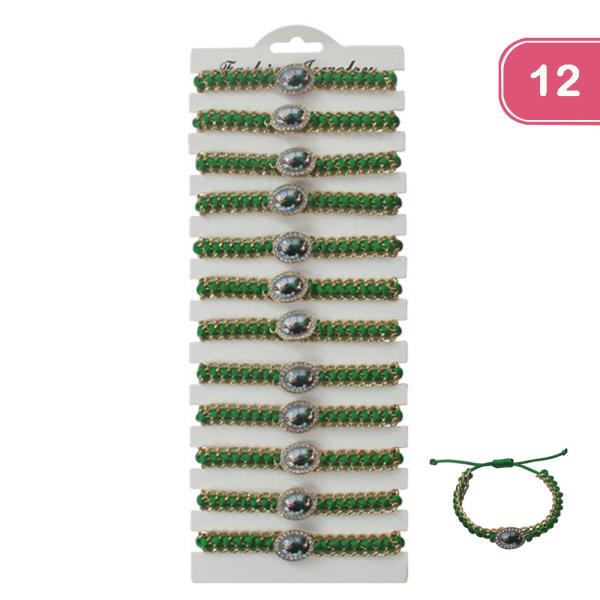 San Judas Metal String Bracelet (12 Units)
