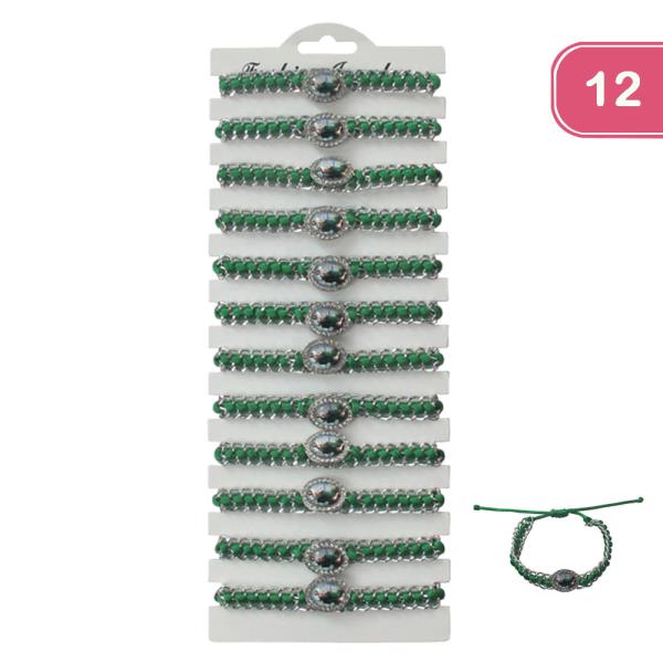 San Judas String Adjustable Bracelet (12 Units)