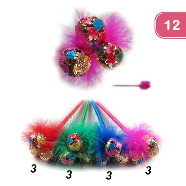 Feather Bell Pens (12 Units)