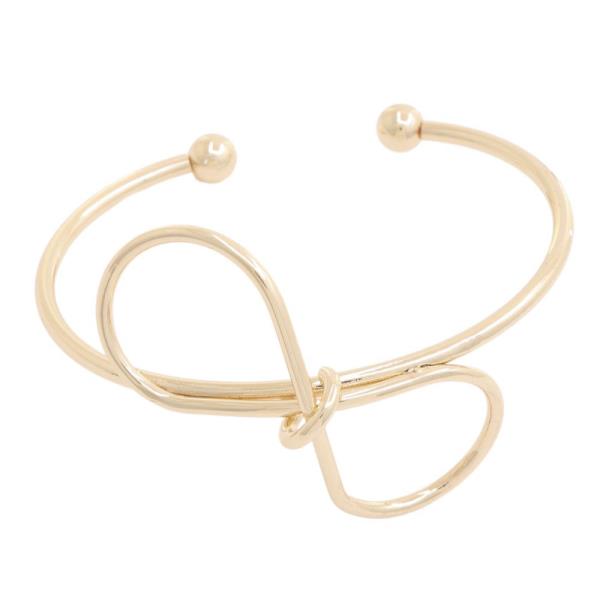 SODAJO Gold Dipped Brass Ribbon Cuff Bracelet