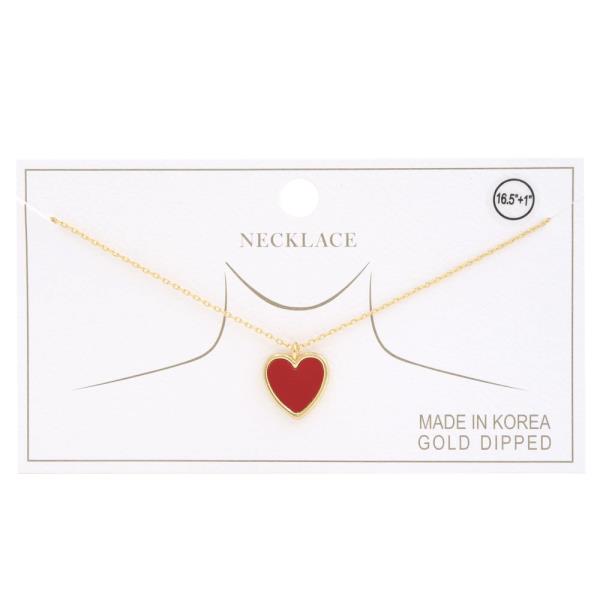 Heart Charm Gold Dipped Earring