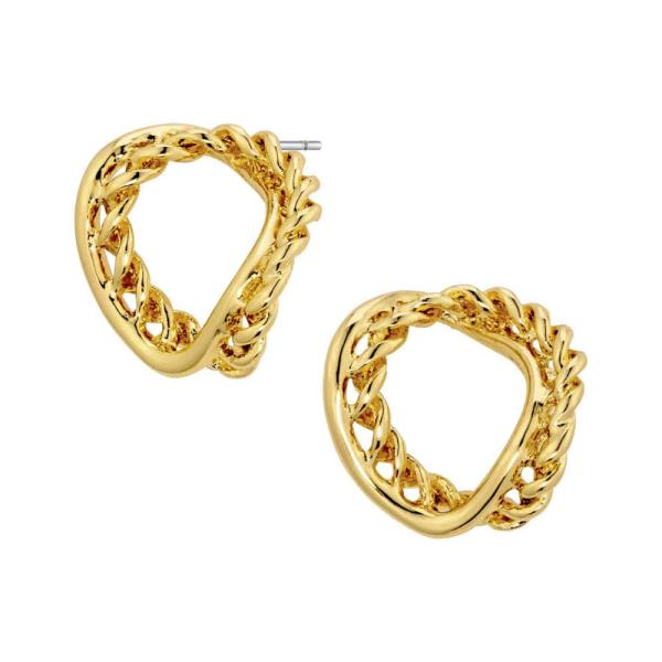 Metal Chain Post Stud Earring