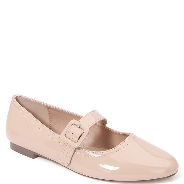 MID BUCKLE BAND ROUND TOE FLAT 12 PAIRS