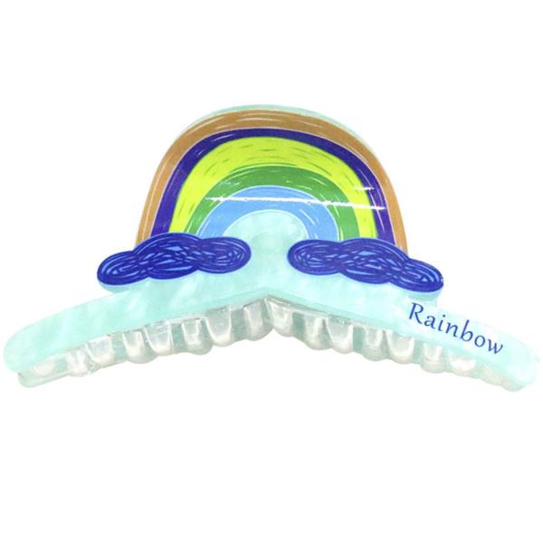 Rainbow Hair Claw Jaw Clip