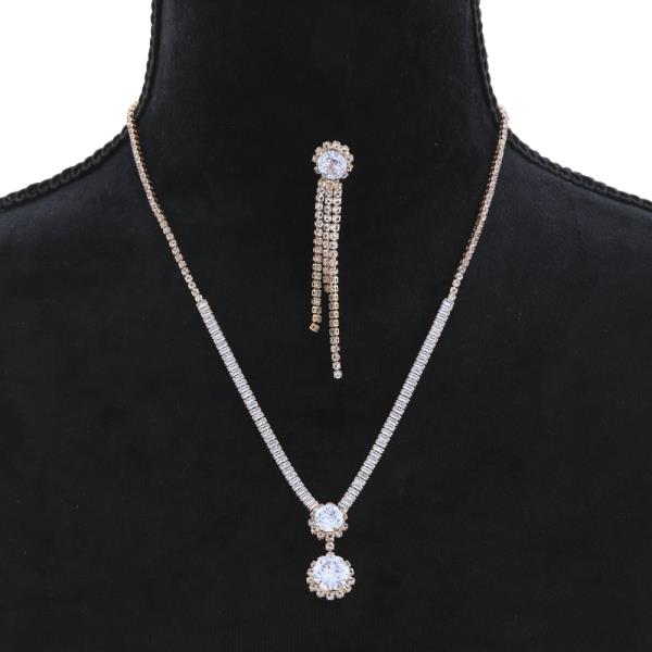 Round CZ Necklace