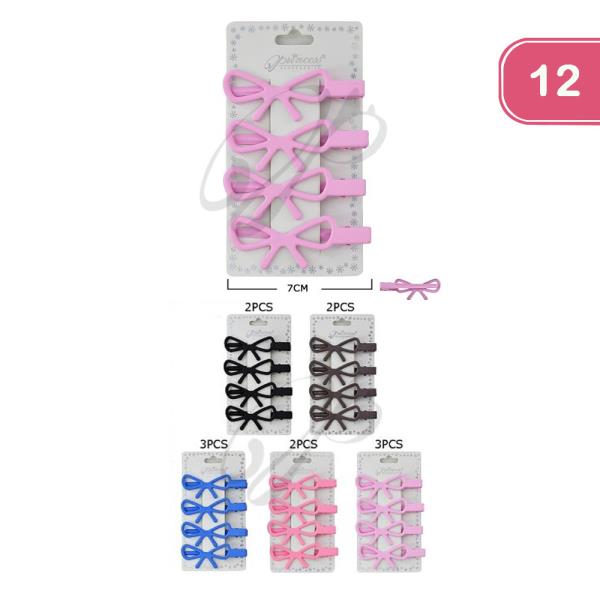 Bow Hair Pins (12 Units)