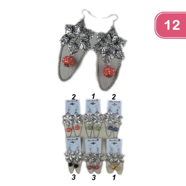 Flower Dangle Earring (12 Units)