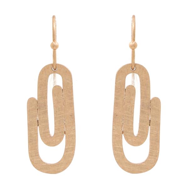 Paper Clip Hook Earring