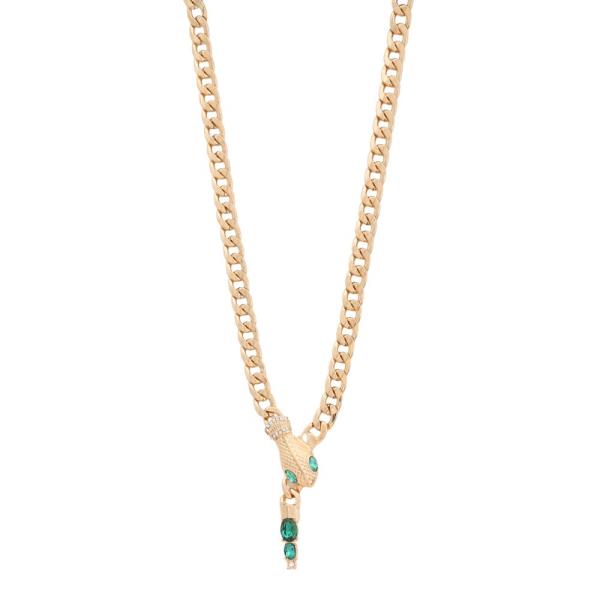SDJ METAL CHAIN SNAKE NECKLACE