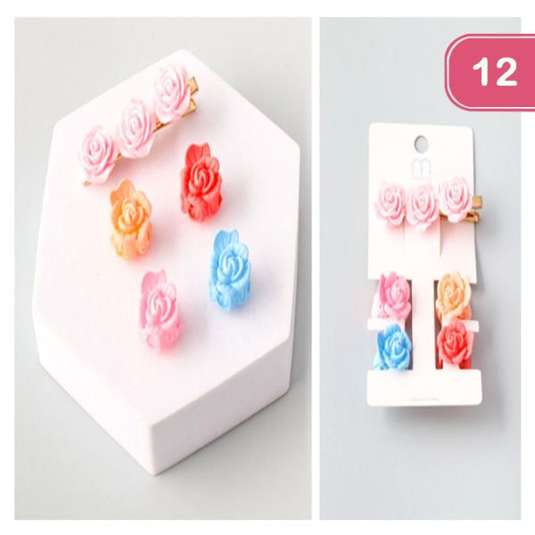 Flower Mix Clips Set (12 Units)