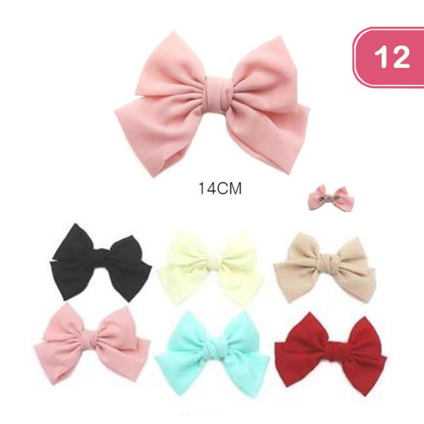 Bow Hair Pins (12 Units)