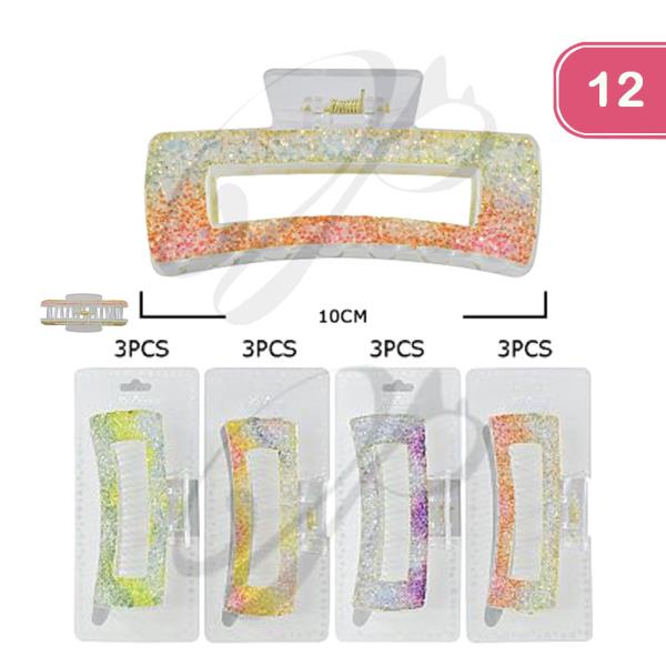 Glitter Hair Clip (12 Units)