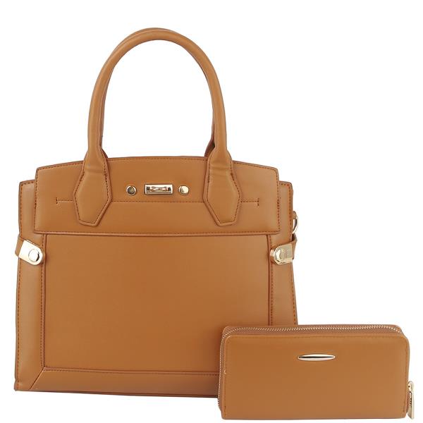 2IN1 TOP HANDLE SATCHEL BAG W WALLET SET