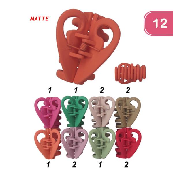 Matte Hair Clip (12 Units)