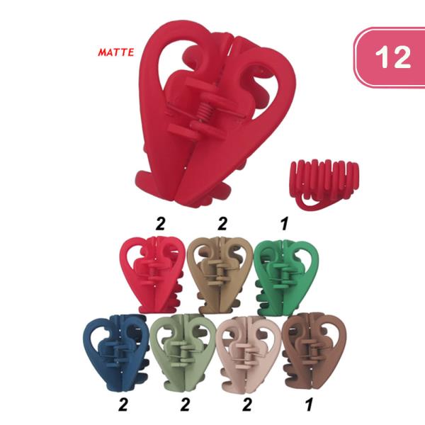 Matte Hair Clip (12 Units)