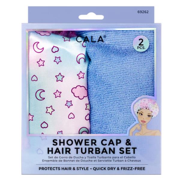 CALA Shower Turban Set Stars and Moon