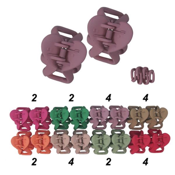 Matte Hair Clips (24 Units)