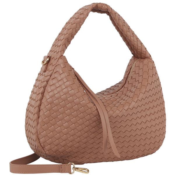 Woven Design Satchel Bag