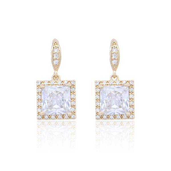 Square CZ Earring