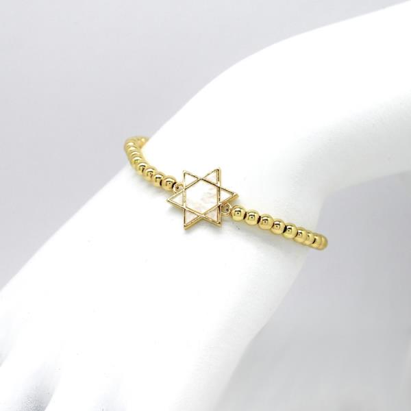 Star Stainless Steel Stretch Bracelet