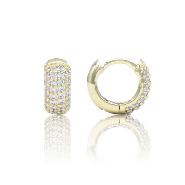Micro Pave Hoop Earring