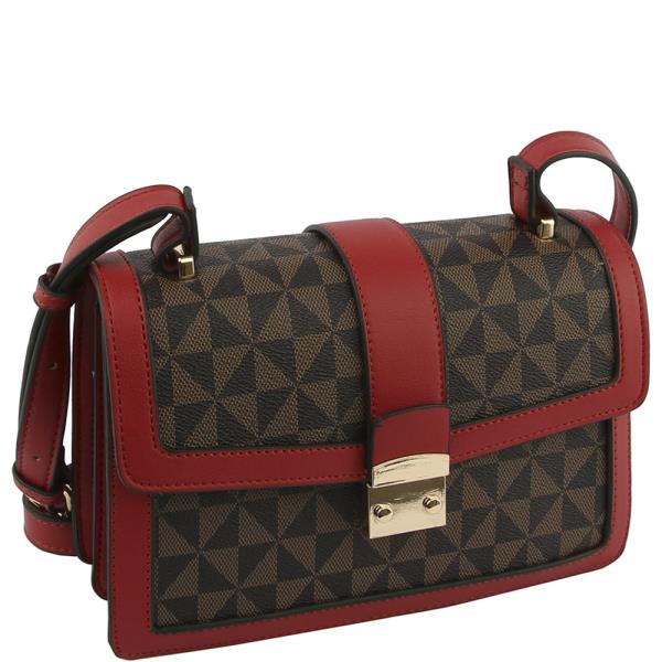 Monogram Print Crossbody Bag