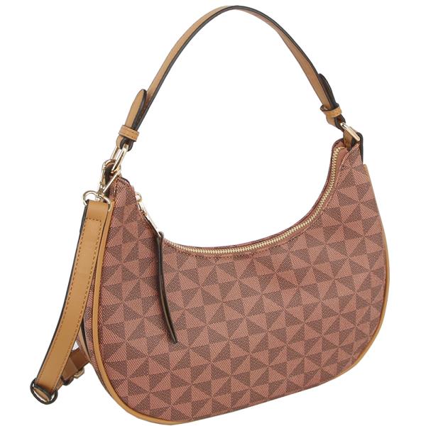 Monogram Curved Shoulder Bag W Strap