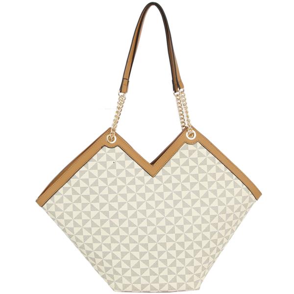 Monogram Shape Tote Bag
