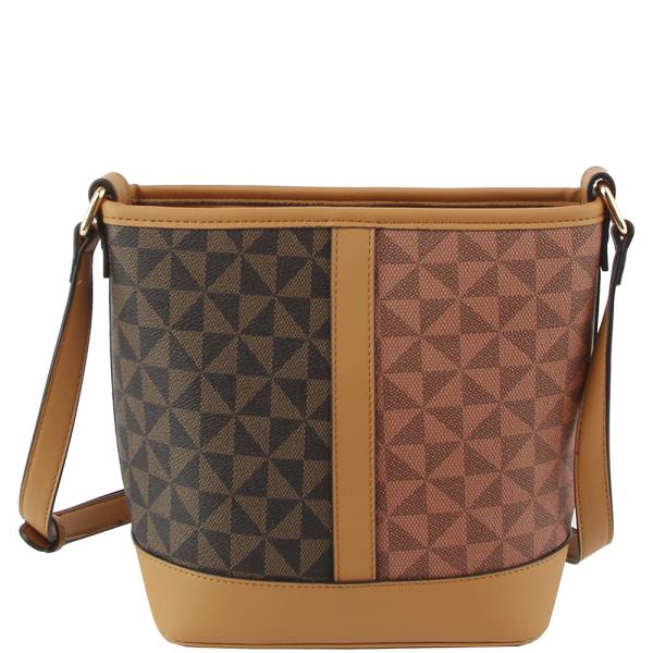 Monogram Design Crossbody Bag