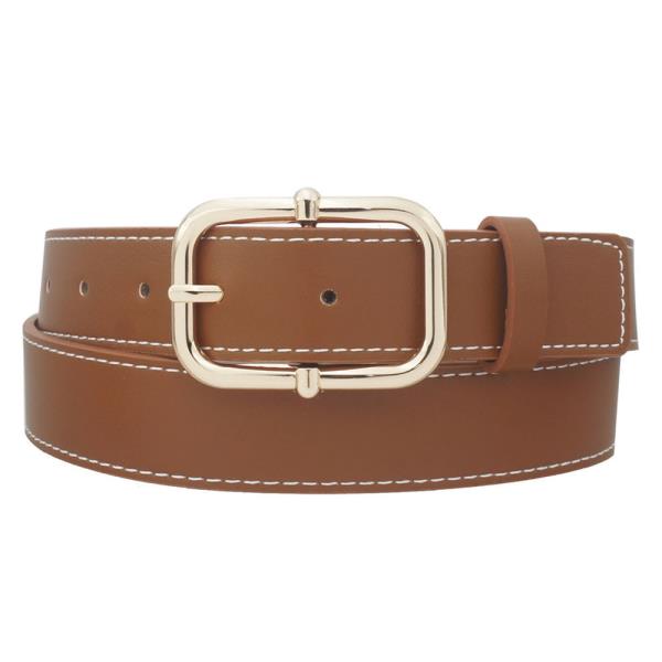 KNOB BAR ACCENT RECTANGLE BUCKLE BELT