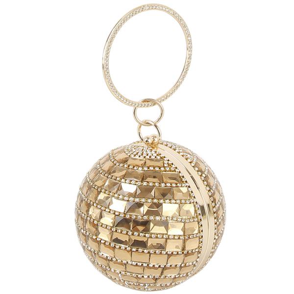 Rhinestone Party Ball Clutch Bag