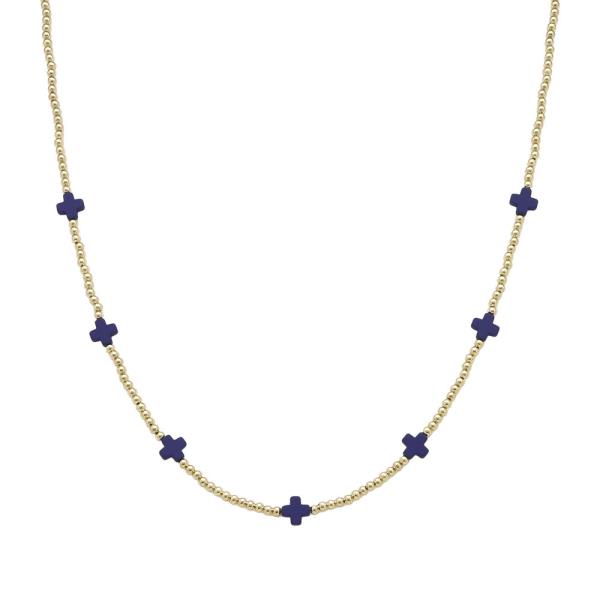 Cross Station Necklace