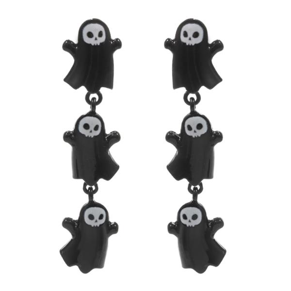 HALLOWEEN GHOST SHAPED TITANIUM EARRING