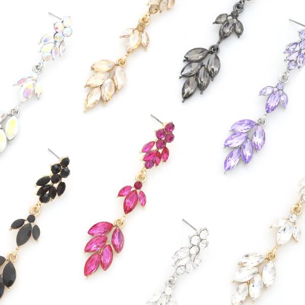 Marquise Rhinestone Dangle Earring