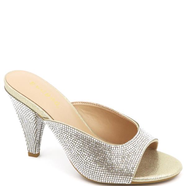 RHINESTONE MULE SANDAL 12 PAIRS