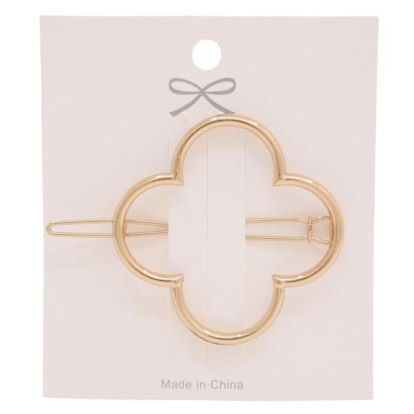 METAL CLOVER HAIR PIN