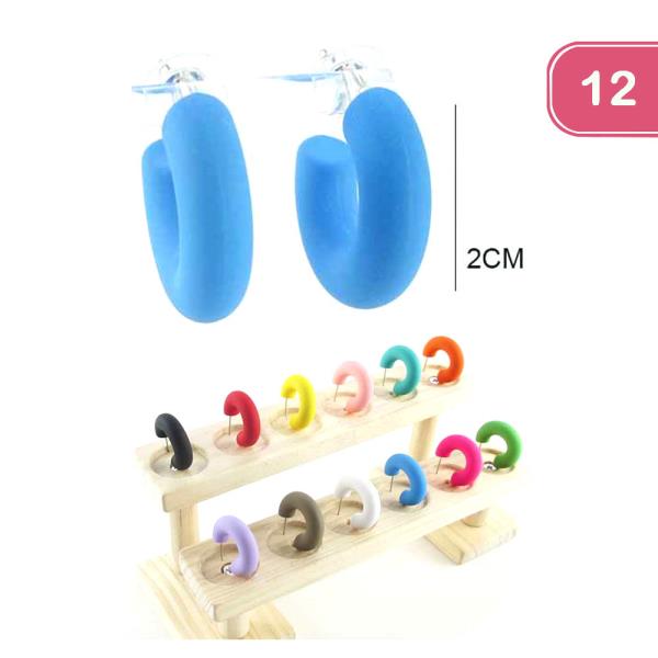 Chunky Hoop Earring (12 Units)